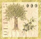 Dekorszalvéta - Olives and Tree